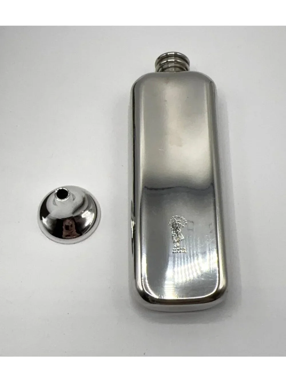 Scottish Piper Pewter Celtic Knot Slim Hip Flask Engraved Made in UK Box Funnel